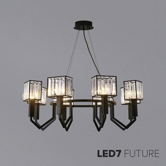 Ritz - Asterism Black Chandelier